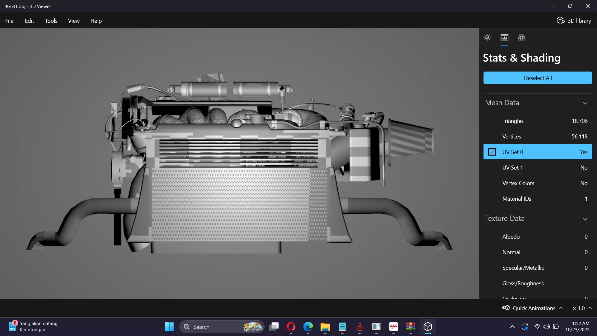 4G63T Evolution Inline 4 Engine Low-poly 3D model_26