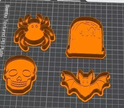 Halloween Cookie Cutter Set 3D Printable Baking Tools   Free 3D print model_3