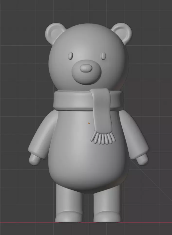 Chilly Bear 3D print model_3