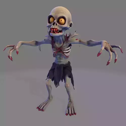 Ghoulspawn Stylized Zombie Creature for Halloween 3D print model