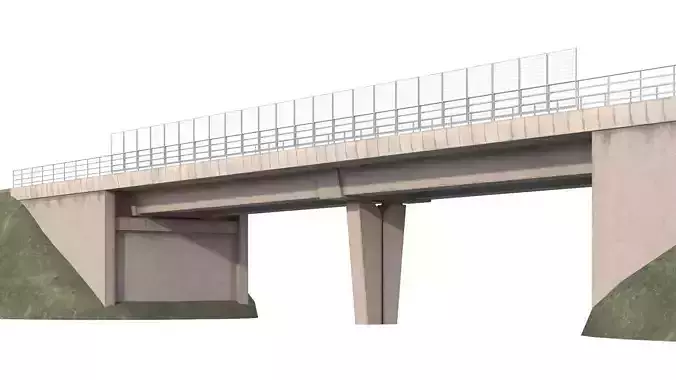 Bridge concrete over the road