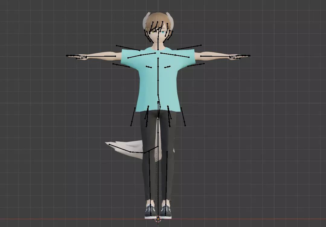 VRchat Ready Anime 3D Avatar Low-poly 3D model_2