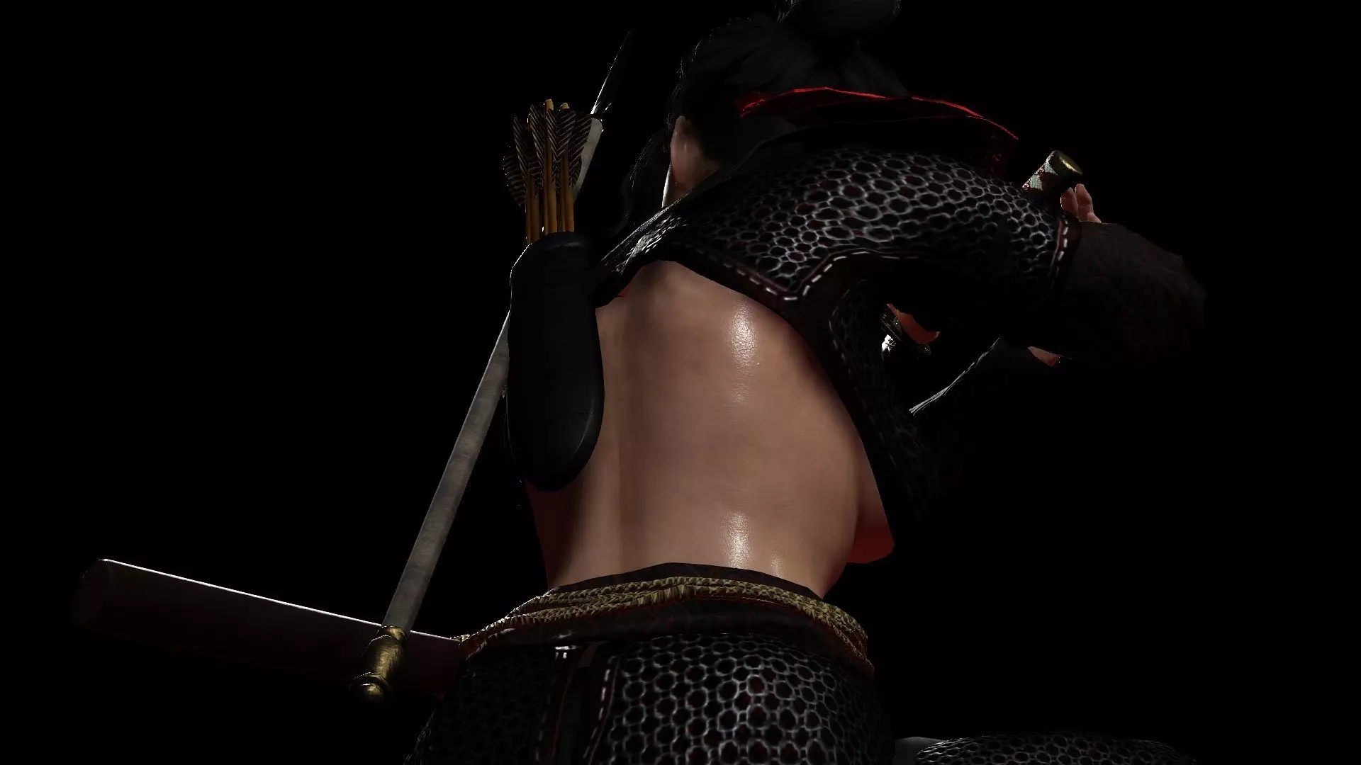 Female Scarlet Samurai 3D model_10