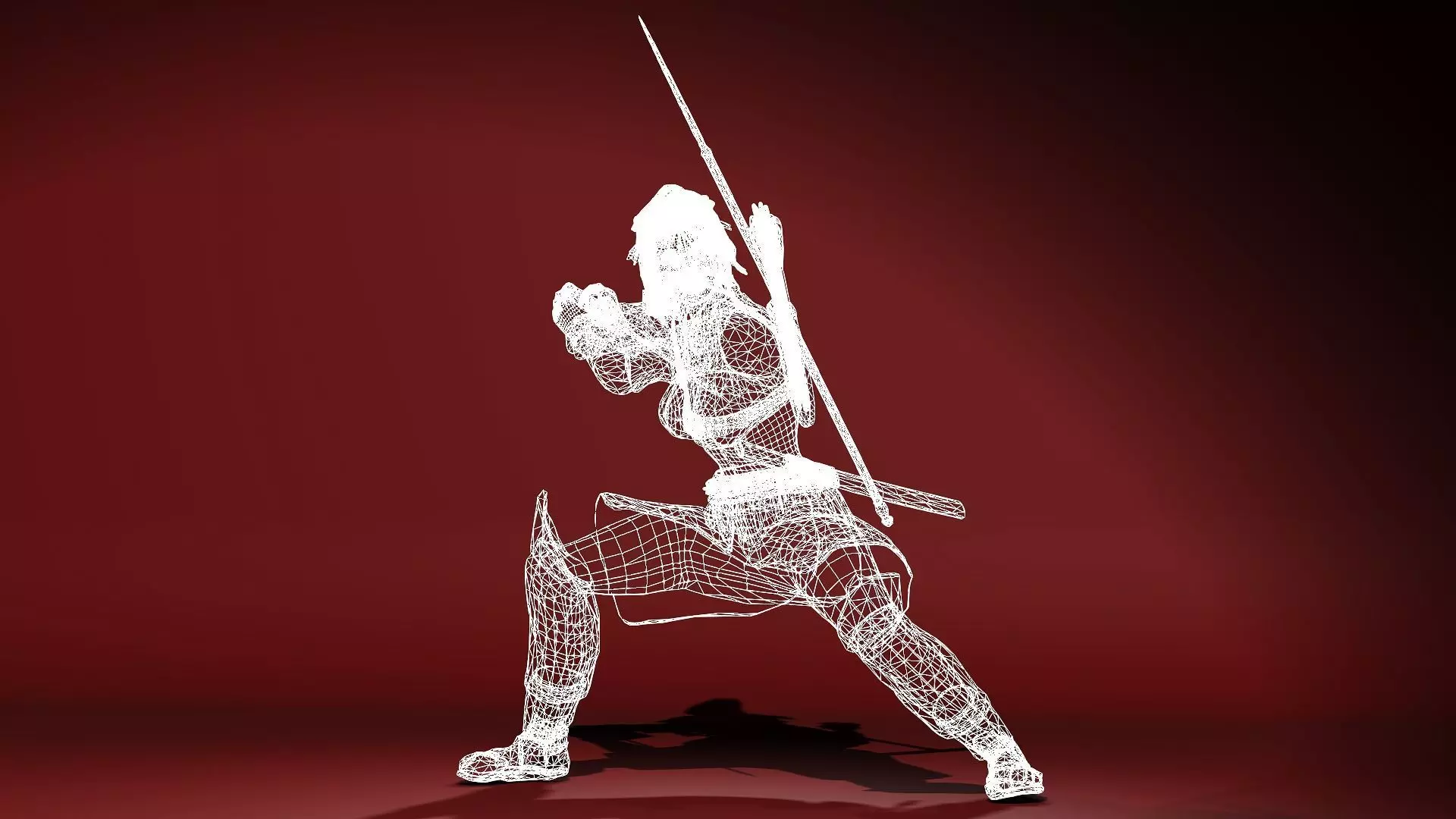Female Scarlet Samurai 3D model_22
