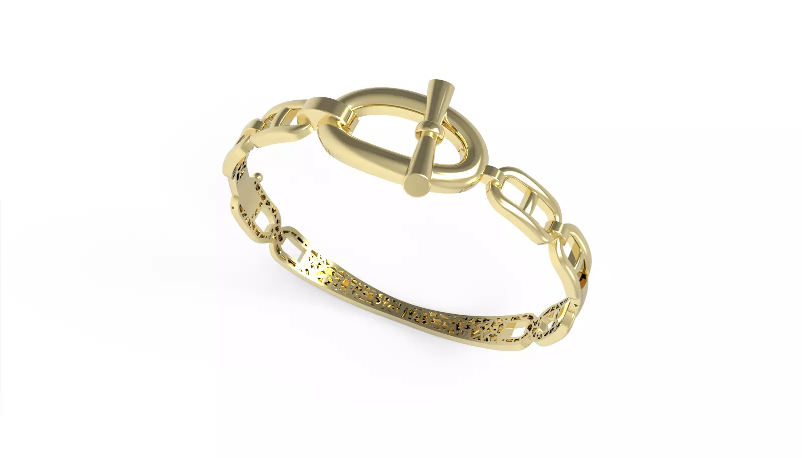 HERMES BRACELET LIGHT WEIGHT READY TO CAST 3D print model
