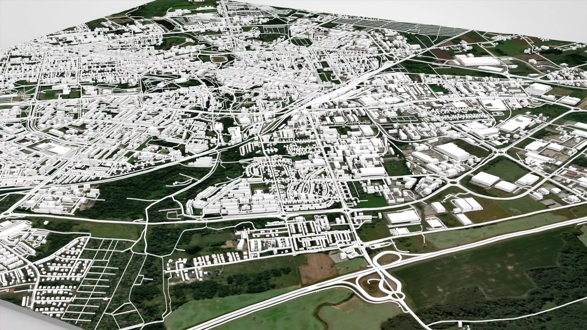 Cityscape Koszalin Poland 3D model_14