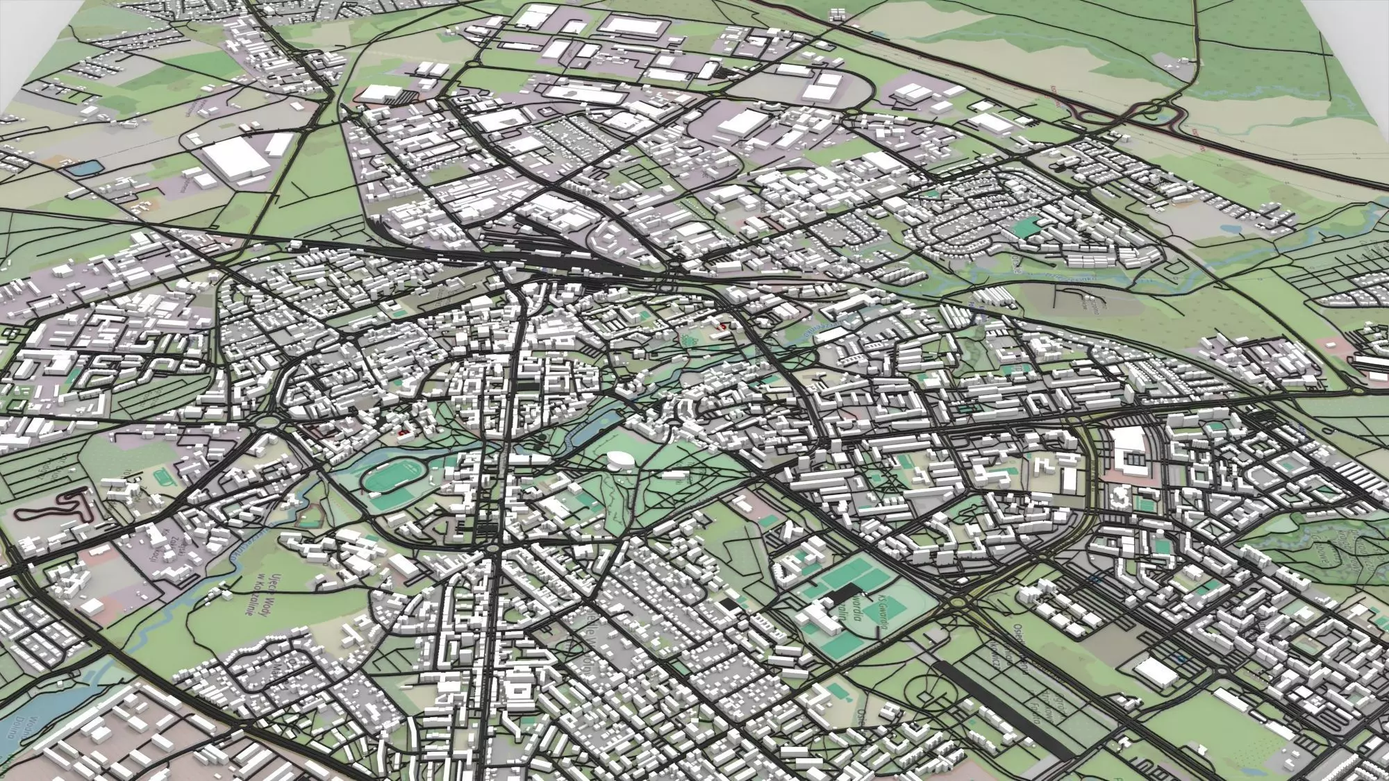 Cityscape Koszalin Poland 3D model_3