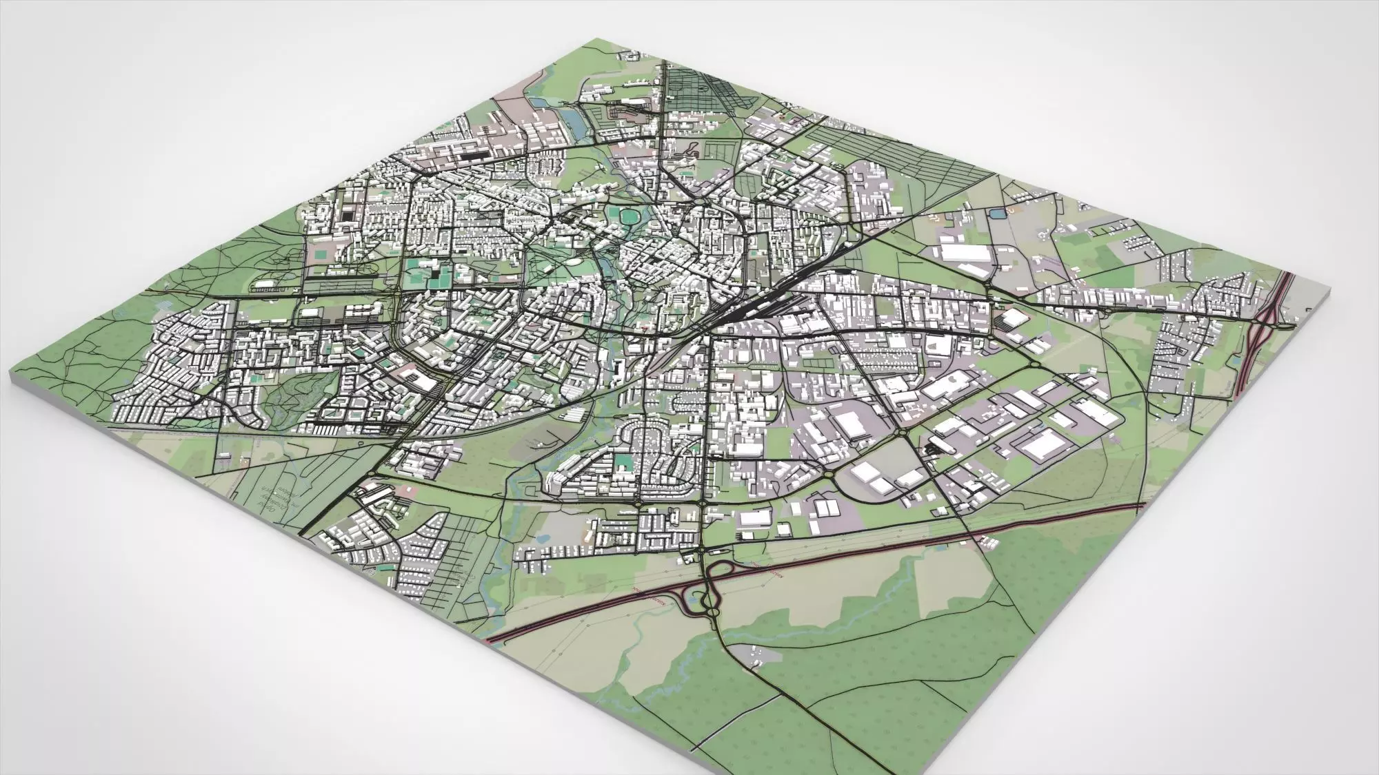 Cityscape Koszalin Poland 3D model_9