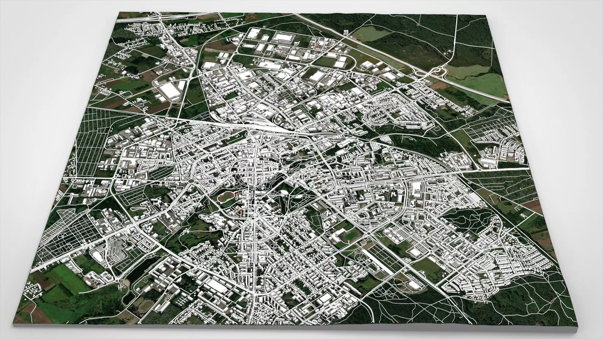 Cityscape Koszalin Poland 3D model_2