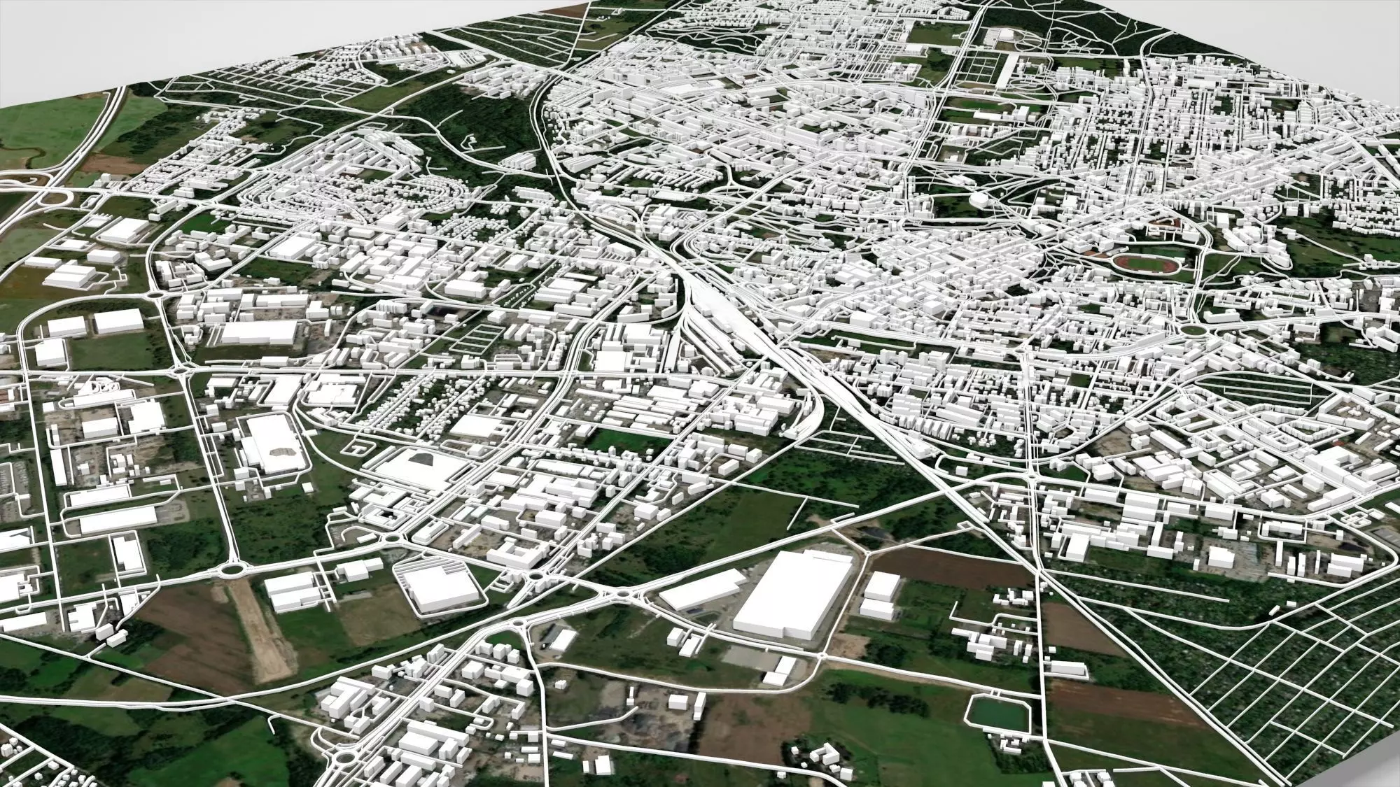 Cityscape Koszalin Poland 3D model_4