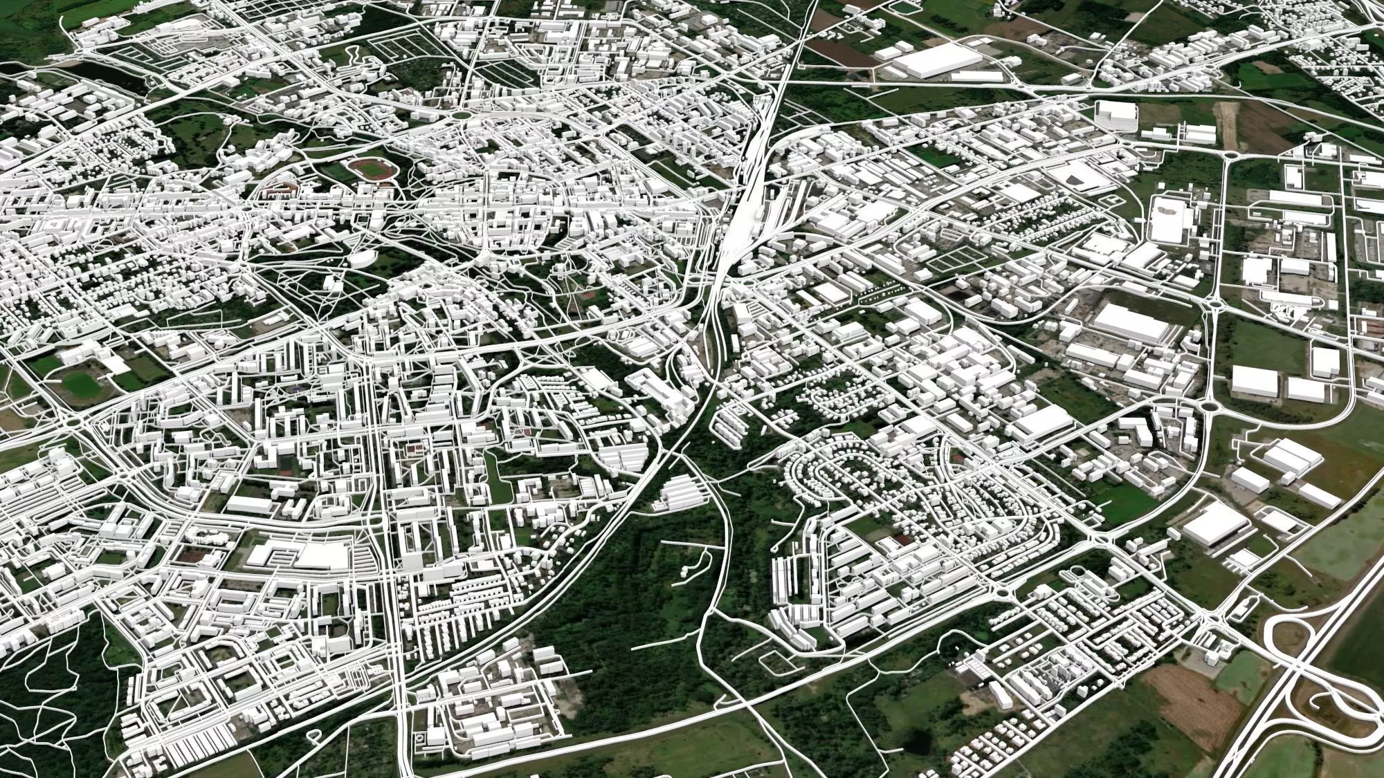 Cityscape Koszalin Poland 3D model_11