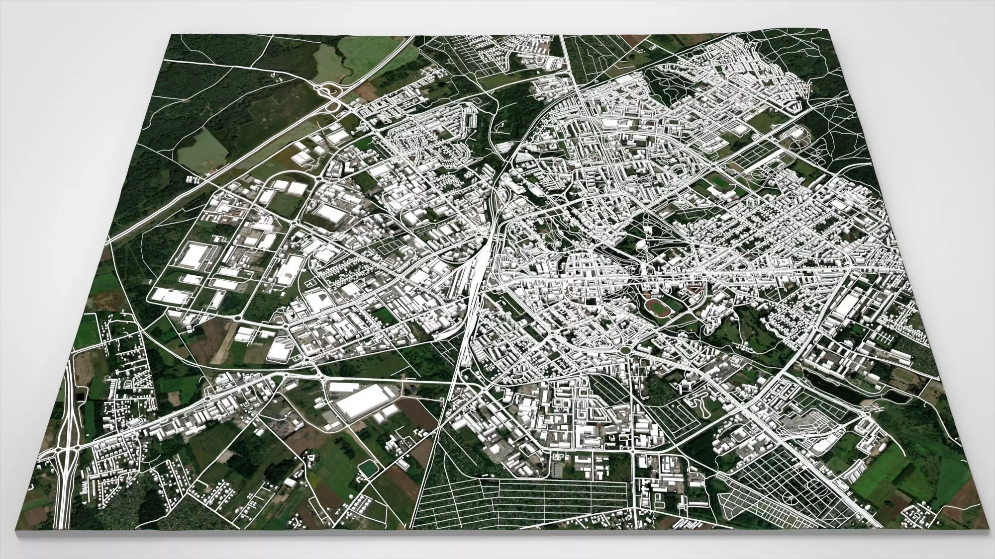 Cityscape Koszalin Poland 3D model_10