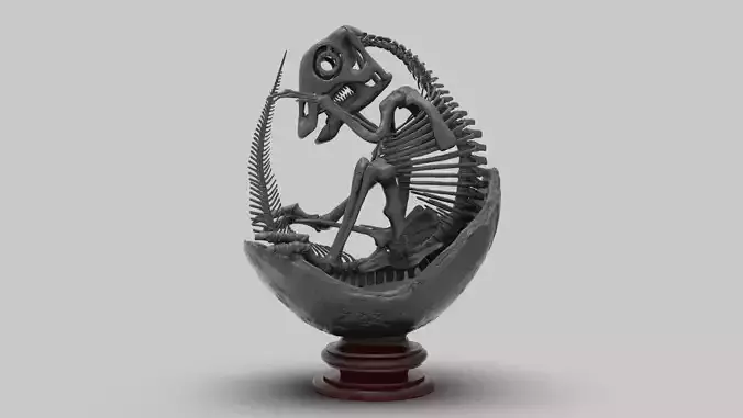 bebe maiasaura con huevo