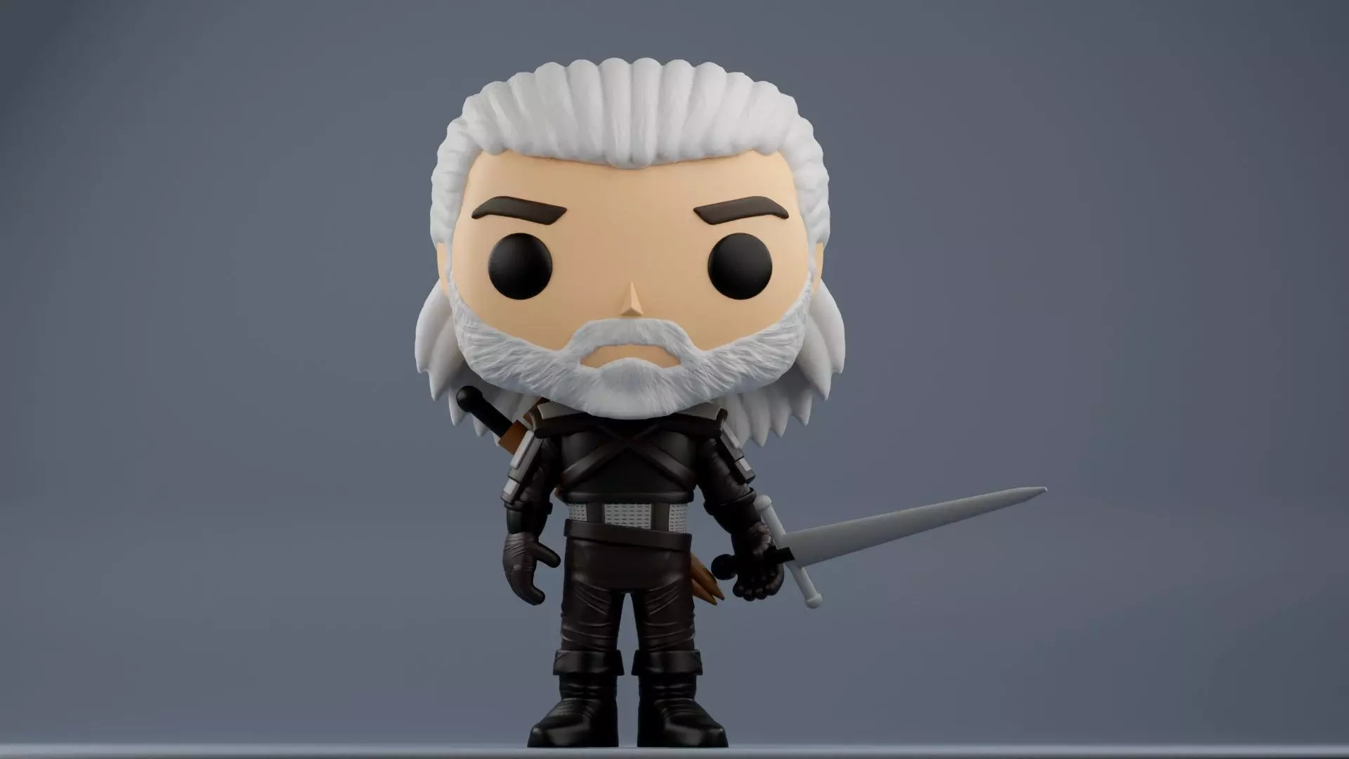 Geralt of Rivia fan art from The Witcher 3 Wild Hunt 3D print model