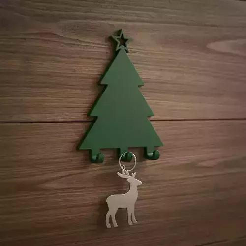 Holiday Key Rack 3D print model
