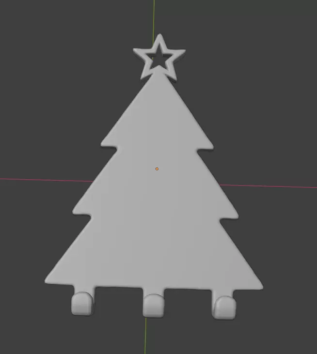 Holiday Key Rack 3D print model_1