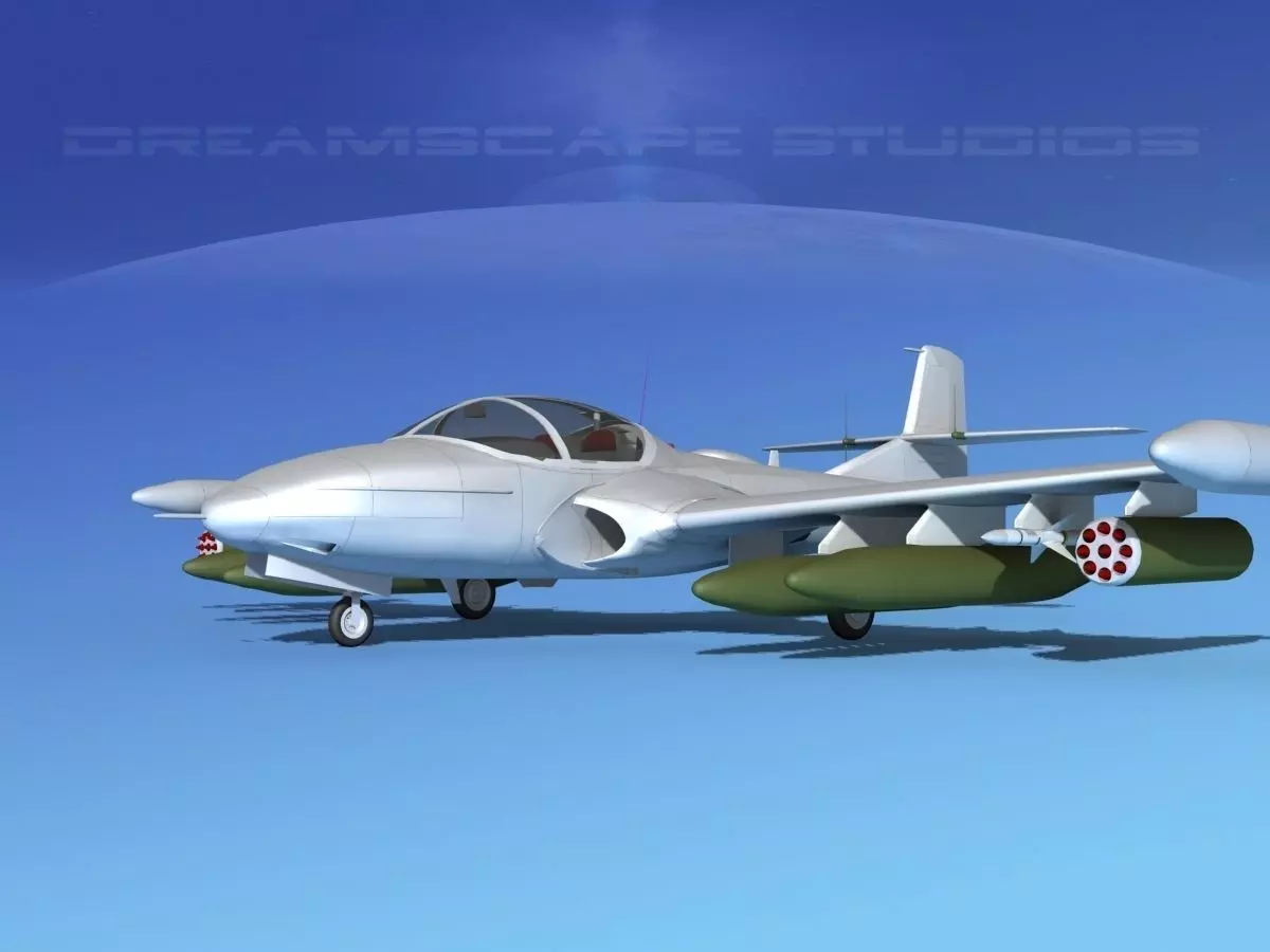 Cessna A-37 Dragonfly Bare Metal 3D model