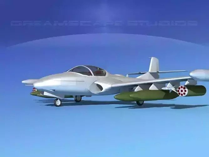 Cessna A-37 Dragonfly Bare Metal 3D model