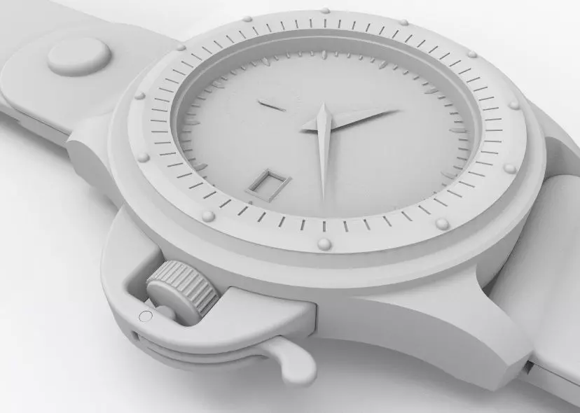 Wrist Watch ETA 2895-2 Movement 3D print model_0