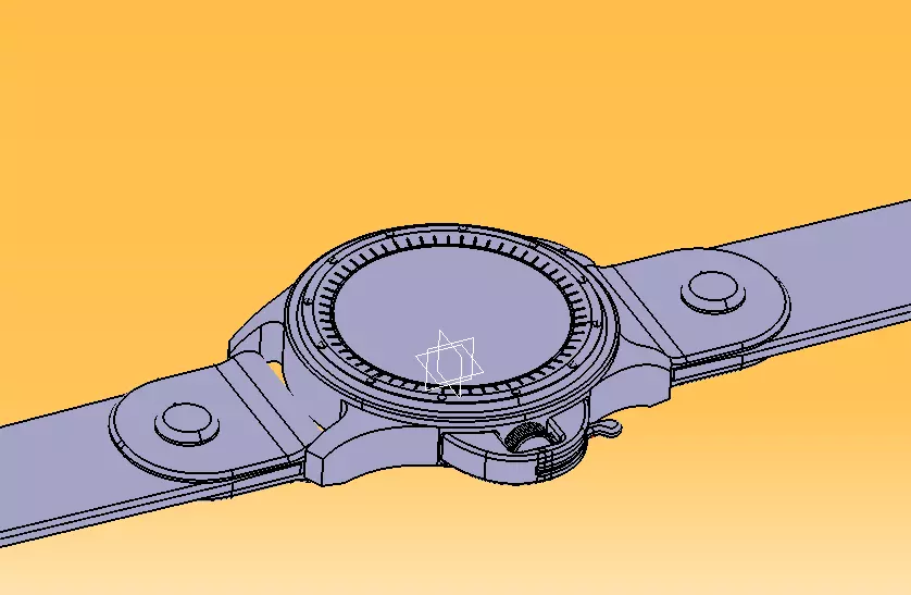 Wrist Watch ETA 2895-2 Movement 3D print model_11