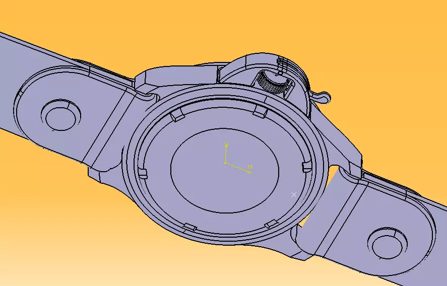 Wrist Watch ETA 2895-2 Movement 3D print model_42