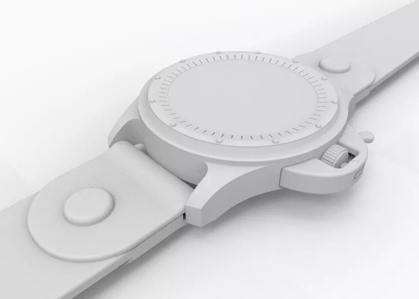 Wrist Watch ETA 2895-2 Movement 3D print model_47