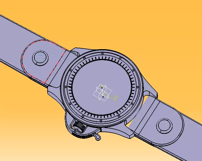 Wrist Watch ETA 2895-2 Movement 3D print model_28
