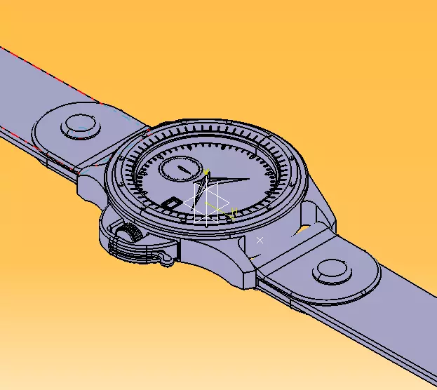 Wrist Watch ETA 2895-2 Movement 3D print model_30