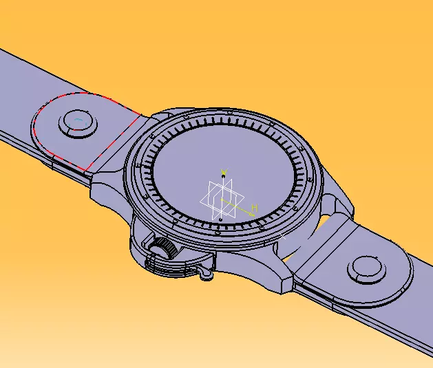 Wrist Watch ETA 2895-2 Movement 3D print model_24