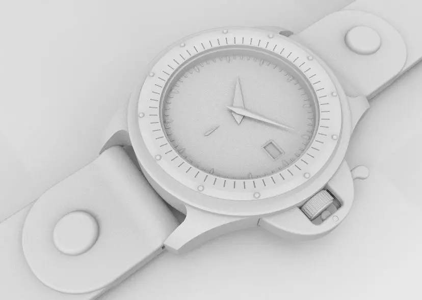 Wrist Watch ETA 2895-2 Movement 3D print model_3