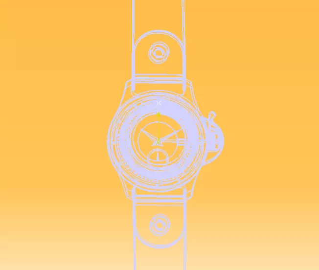 Wrist Watch ETA 2895-2 Movement 3D print model_37