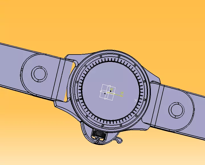 Wrist Watch ETA 2895-2 Movement 3D print model_26