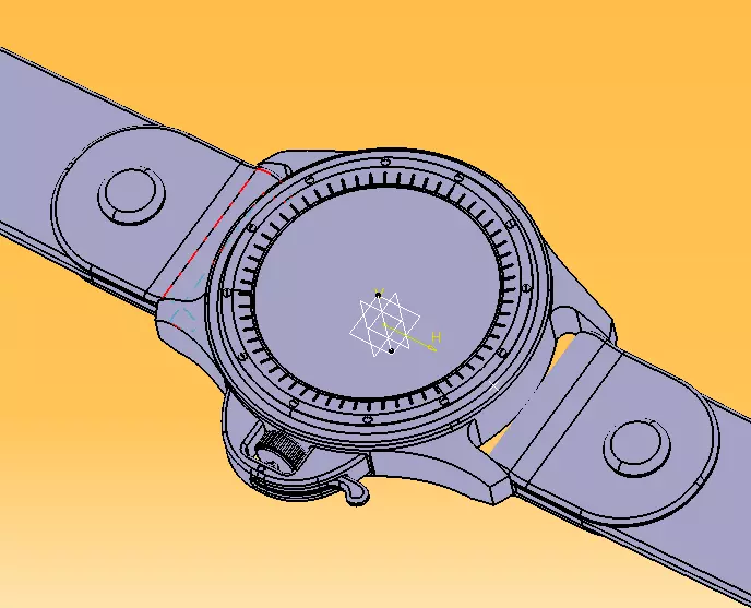 Wrist Watch ETA 2895-2 Movement 3D print model_13