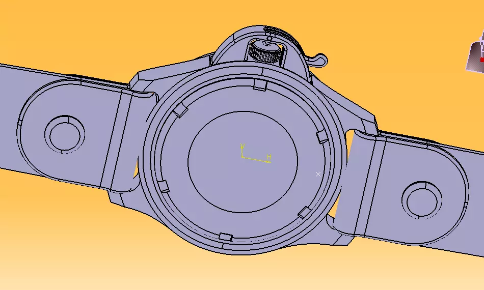 Wrist Watch ETA 2895-2 Movement 3D print model_43