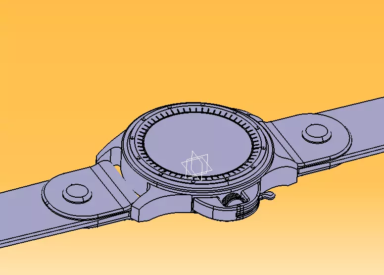 Wrist Watch ETA 2895-2 Movement 3D print model_9