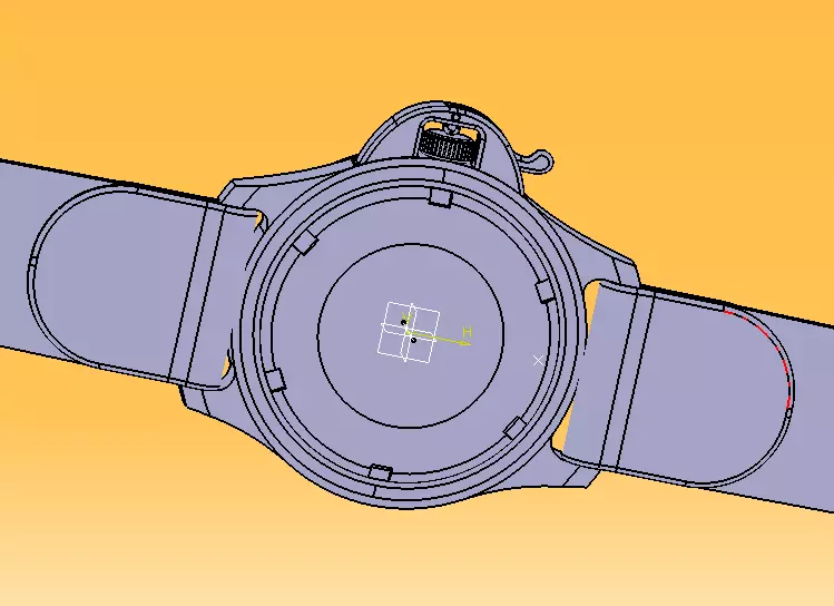 Wrist Watch ETA 2895-2 Movement 3D print model_17