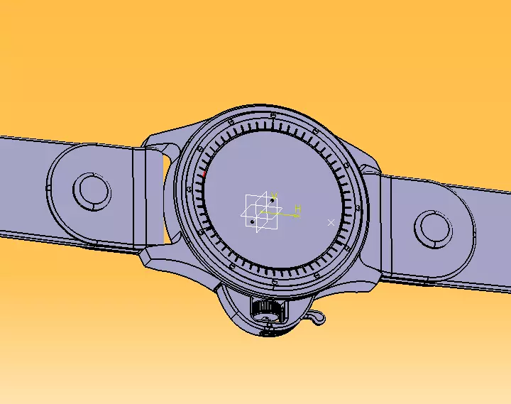 Wrist Watch ETA 2895-2 Movement 3D print model_22