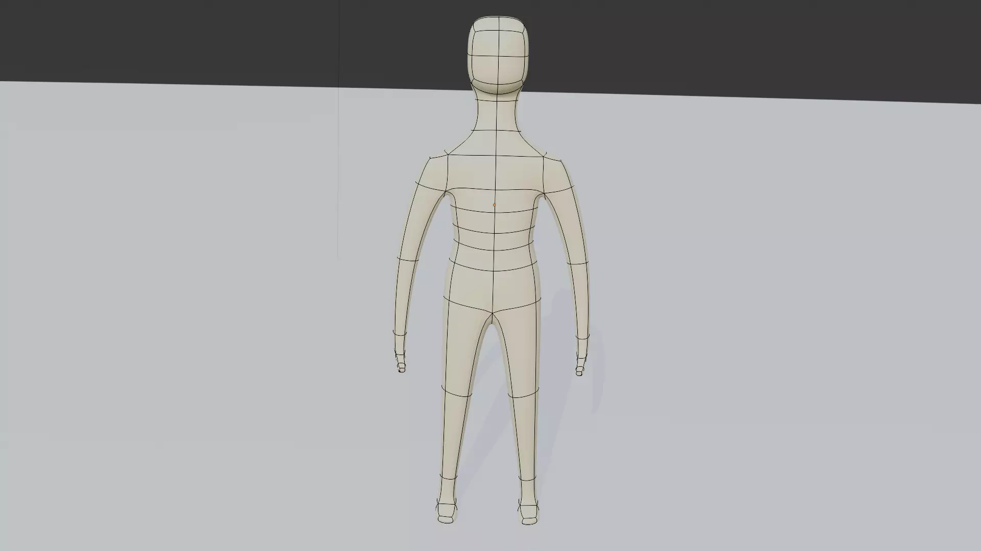 Stylized Humanoid Base Mesh Rigged Free 3D Model Free low-poly 3D model_2