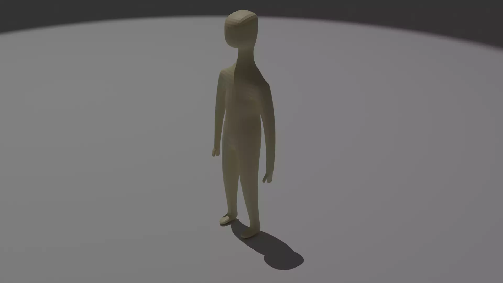 Stylized Humanoid Base Mesh Rigged Free 3D Model Free low-poly 3D model_0