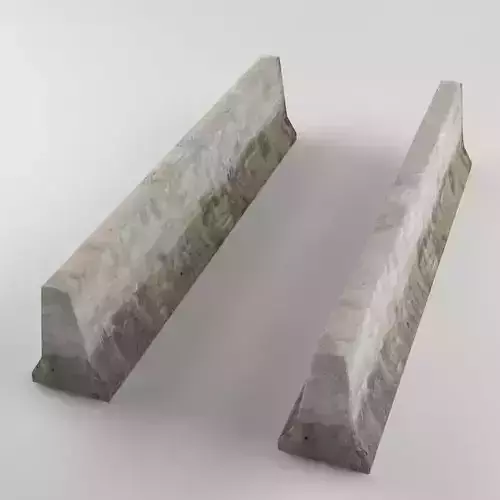 Traffic concrete barrier 01 Low-poly 3D model