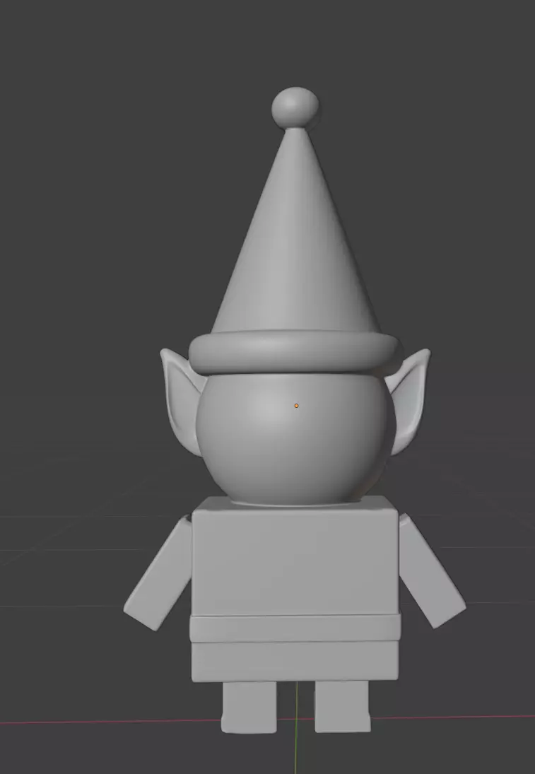 Blocky Buddy Elf 3D print model_3