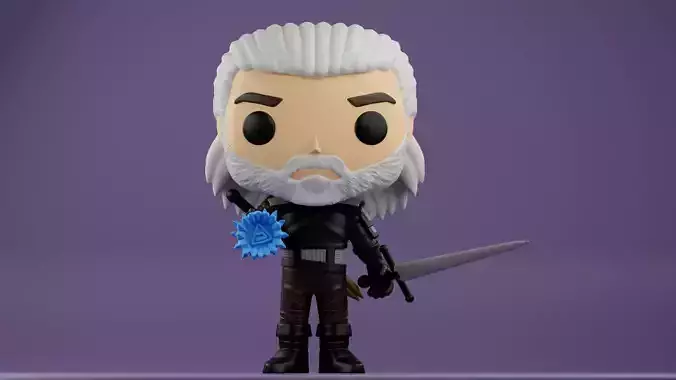 Geralt of Rivia funko from The Witcher 3 Wild Hunt