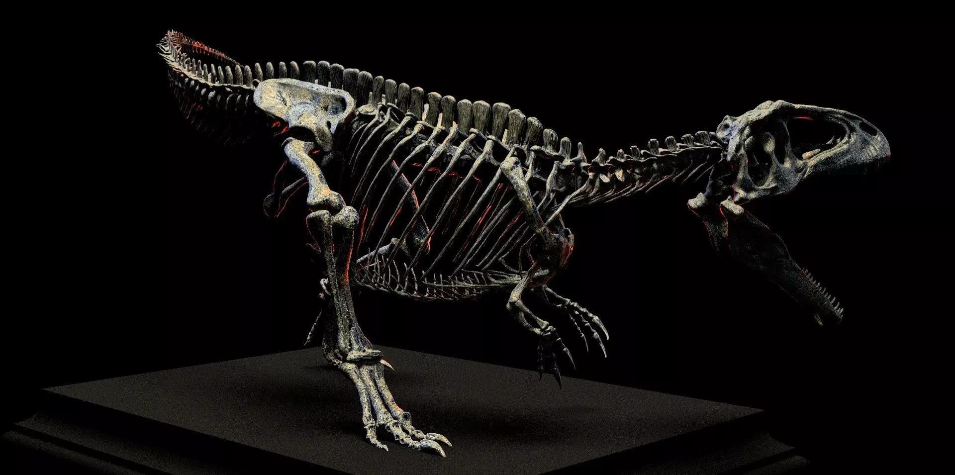 GIGANOTOSAURUS SKELETON 3D print model_4