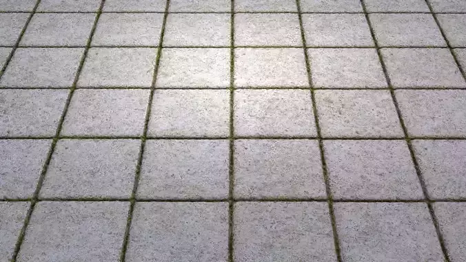 White Paving Stones 8K PBR Texture Texture
