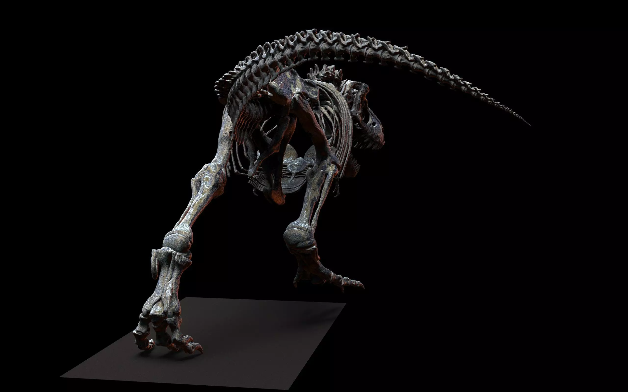 TYRANNOSAURUS SKELETON  3D print model_1