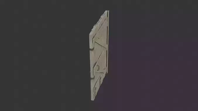 Wood Barn Door Right Large