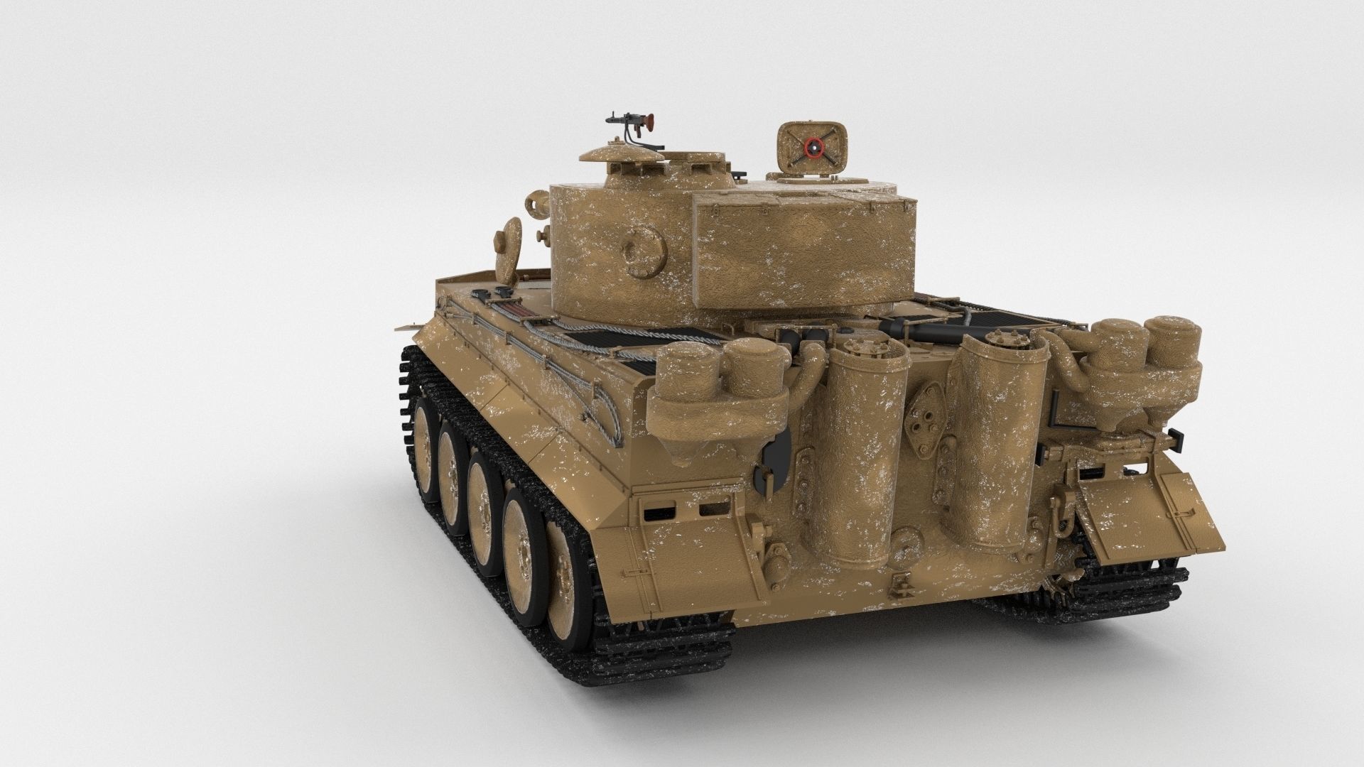Panzer Tiger Tank Early with interior 3D model_78