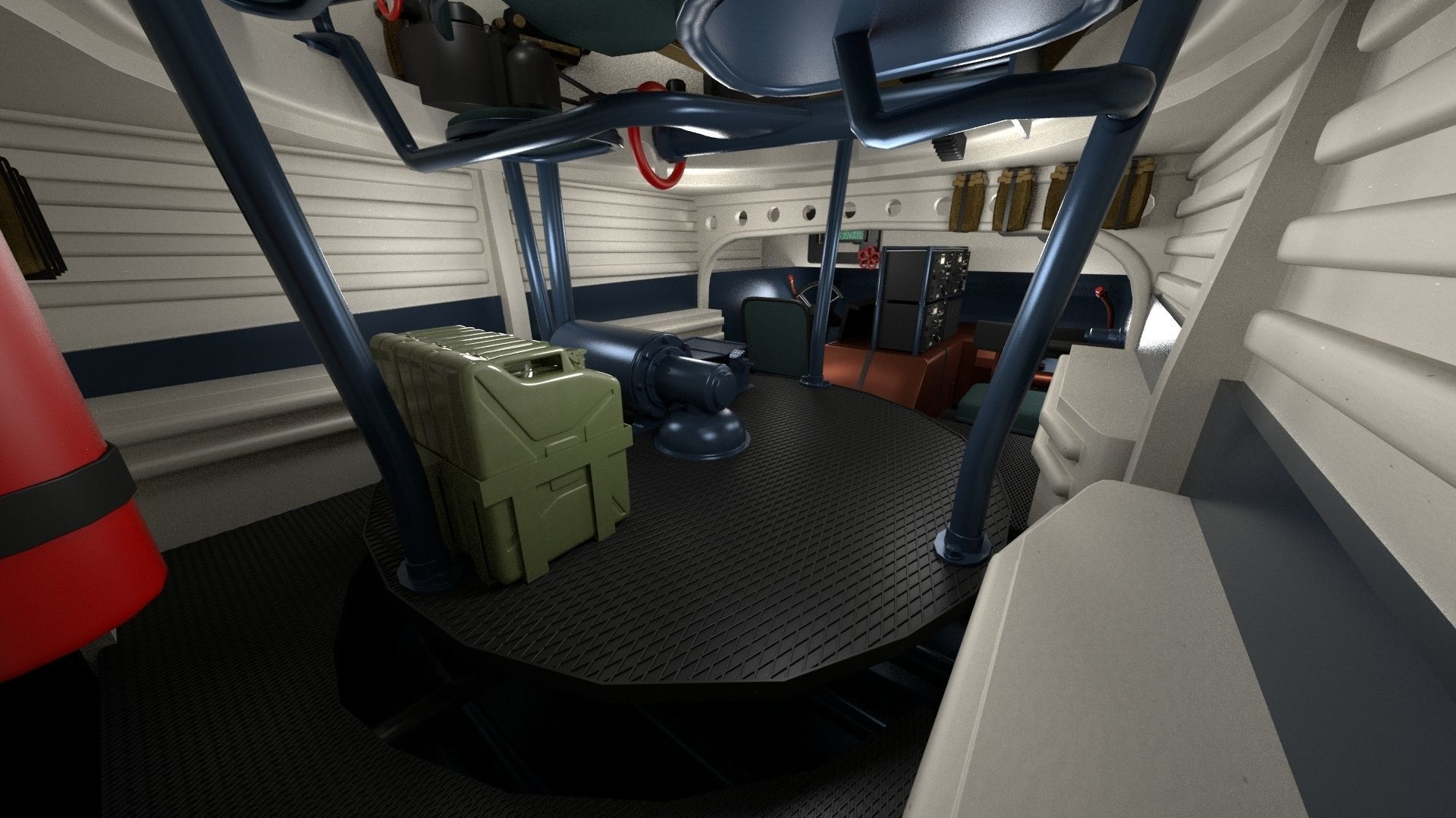 Panzer Tiger Tank Early with interior 3D model_6