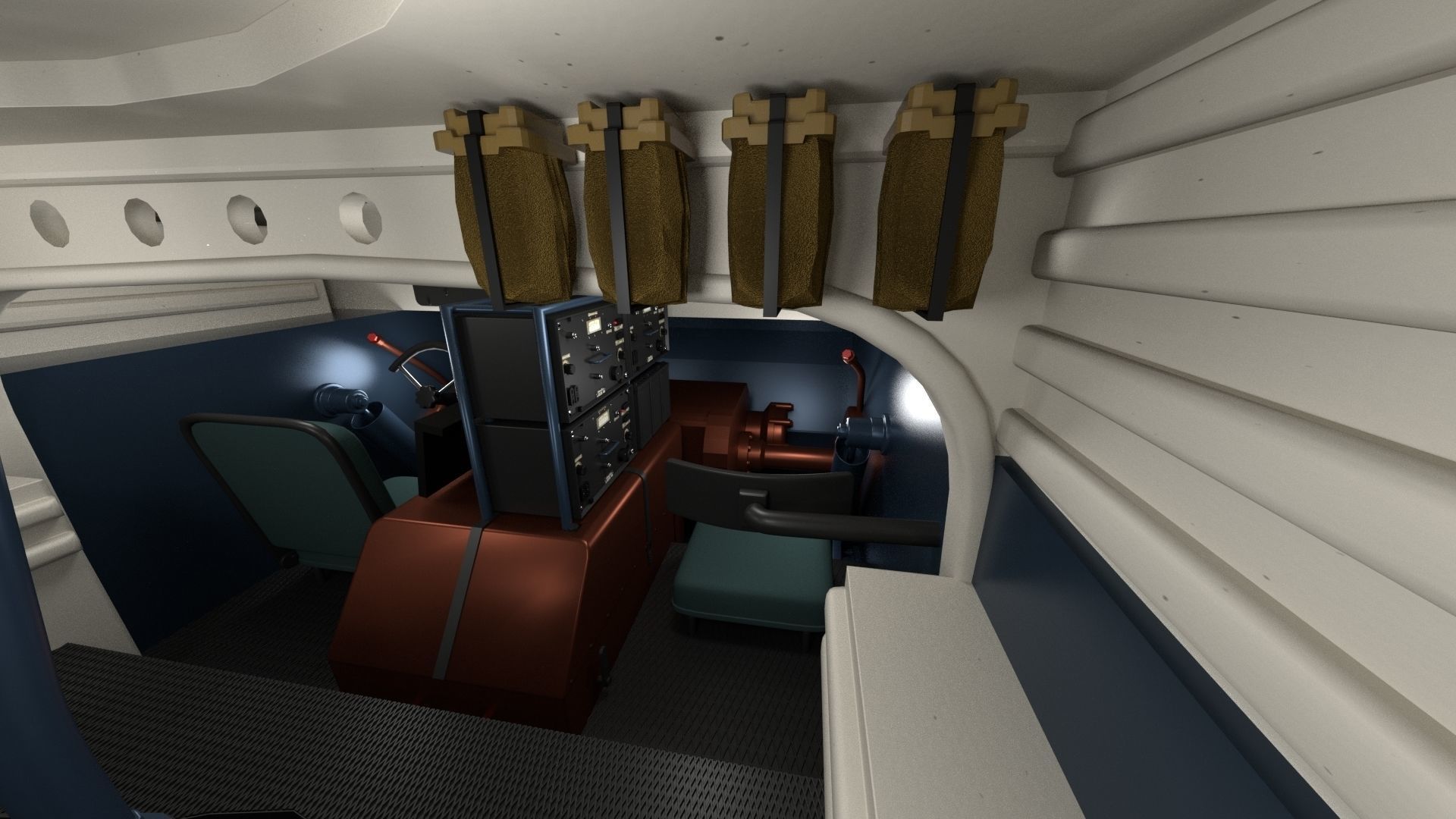 Panzer Tiger Tank Early with interior 3D model_20