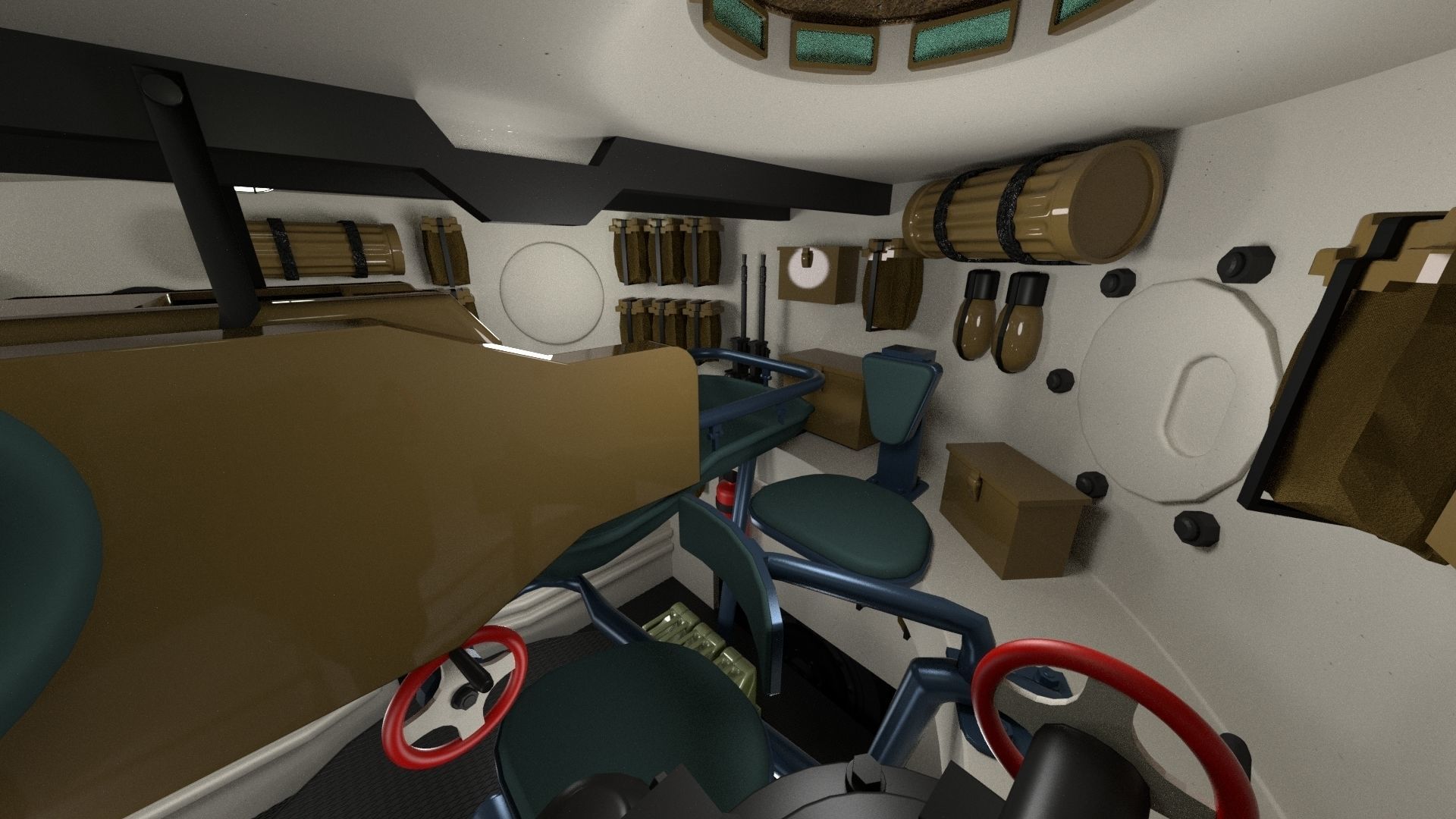 Panzer Tiger Tank Early with interior 3D model_1